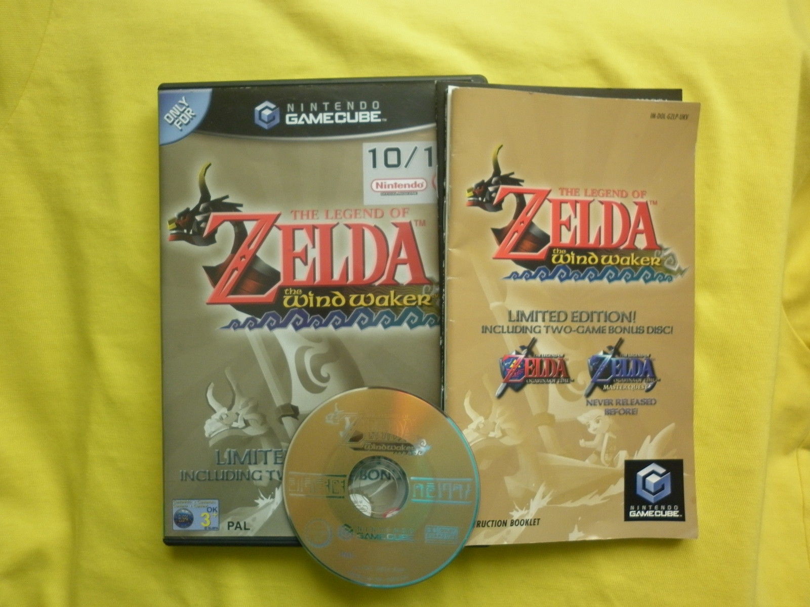  GAMECUBE WII LEGEND OF ZELDA THE WIND WAKER *COMPLETE with MANUAL*
