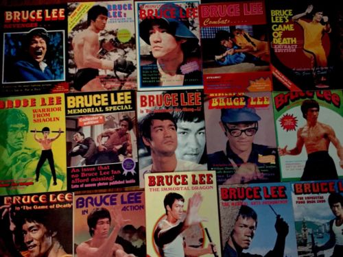 Hong Kong Bruce Lee Magazines COMPLETE + Postcards Rare JKD Memorabilia Karate