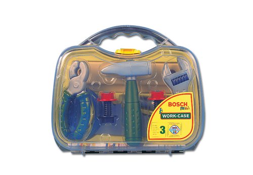Theo Klein 8465 BOSCH Werkzeugkoffer, mittel,transparent, Spielzeug