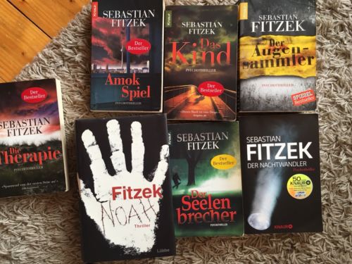 7 x Sebastian Fitzek Thriller Krimi Bücher Sammlung - Noah Seelenbrecher Kind