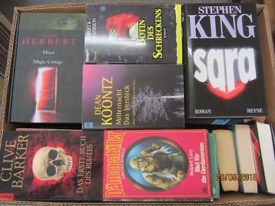 51 Bücher Romane Horrorromane Gruselromane Horror Grusel Straub Koontz u.a.