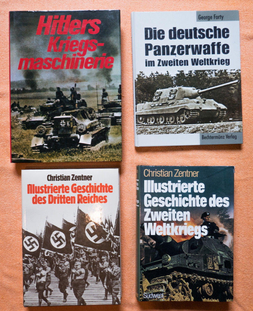 4 Bücher 2. Weltkrieg Sammlung Literatur Militär Posten Buch Konvolut
