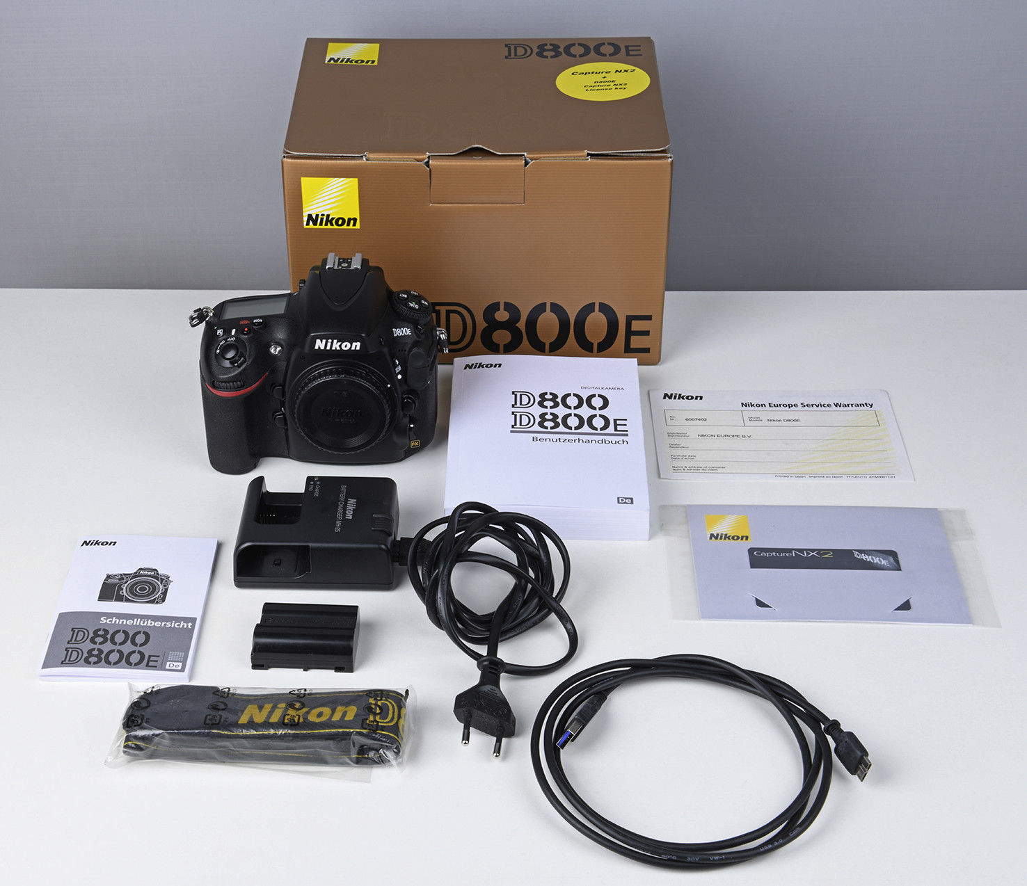 TOP SET NIKON D D800E 36.3 MP SLR-Digitalkamera KAMERABODY OVP NIKON D800