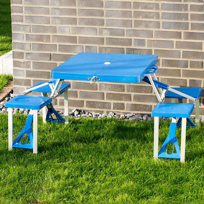 Campingtisch Klapptisch Picknick Sitzgruppe Koffer Alu Kunststoff Picknicktisch