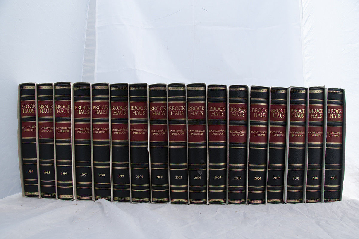 Brockhaus Enyklopädie jahrbücher von 1993 - 2010 komplette Sammlung