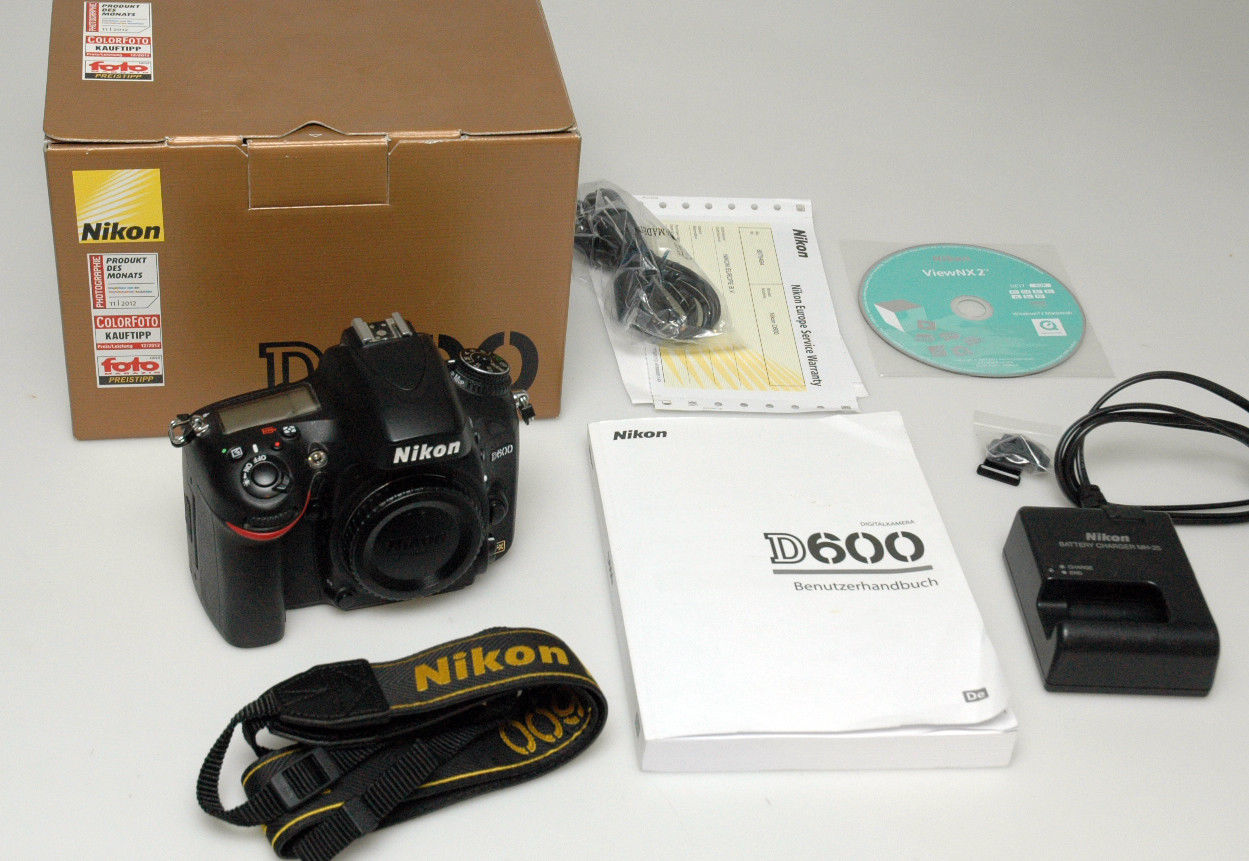 Nikon D D600 24.3 MP SLR-Digitalkamera - Schwarz (Nur Gehäuse) Body D 600