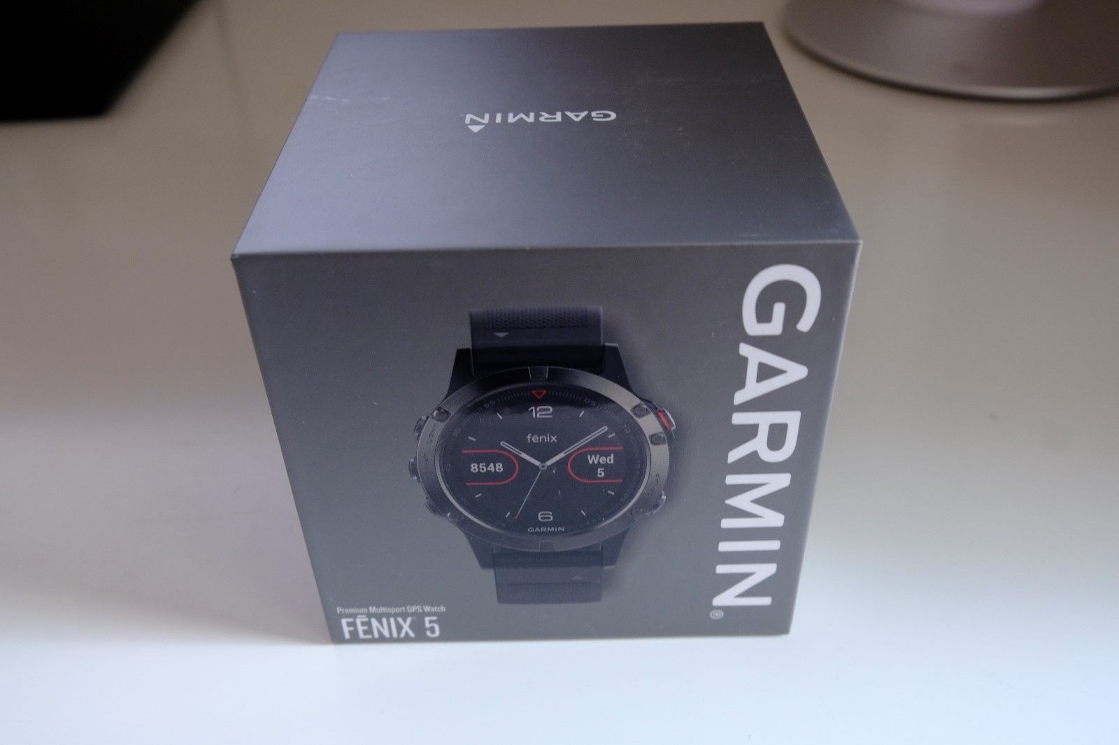 Garmin f?nix 5X GPS Multisport Smartwatch - Saphir/Grau mit Schwarz Armband OVP