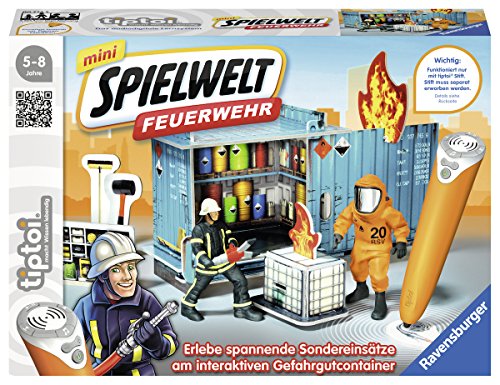 Ravensburger 00774 - tiptoi mini Spielwelt Feuerwehr: Gefahrguteinsatz
