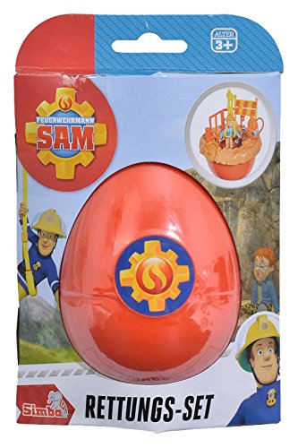 Simba 109251030 - Feuerwehrmann Sam Rettungsset Norman im Ei