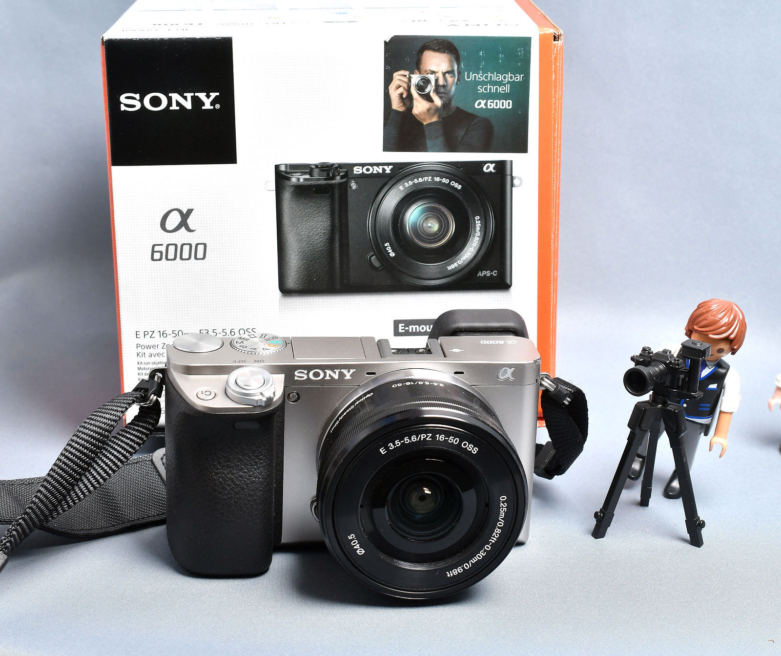 Sony Alpha ILCE-6000L 24.3 MP SLR-Digitalkamera -   mit Objektiv 16-50 mm