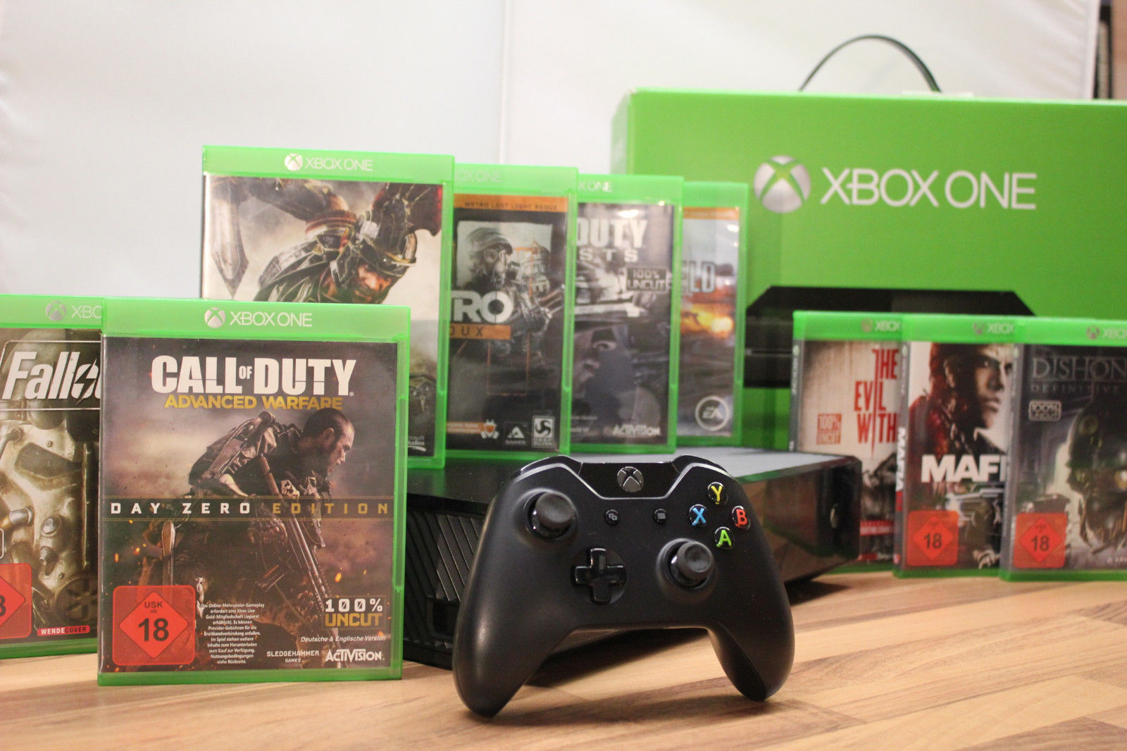 Microsoft Xbox One 500GB inkl tollem Spielepaket und Gewährleistung