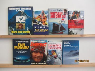 29 Bücher Abenteurer Reinhold Messner Arved Fuchs Thor Heyerdahl u.a.