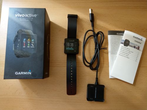 Garmin vivoactive - Sportuhr - Smartwatch - GPS - schwarz
