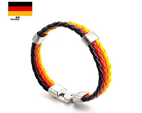 Hemore Armband Set Deutschland Fan 2018 WM Gewebt Armbänder