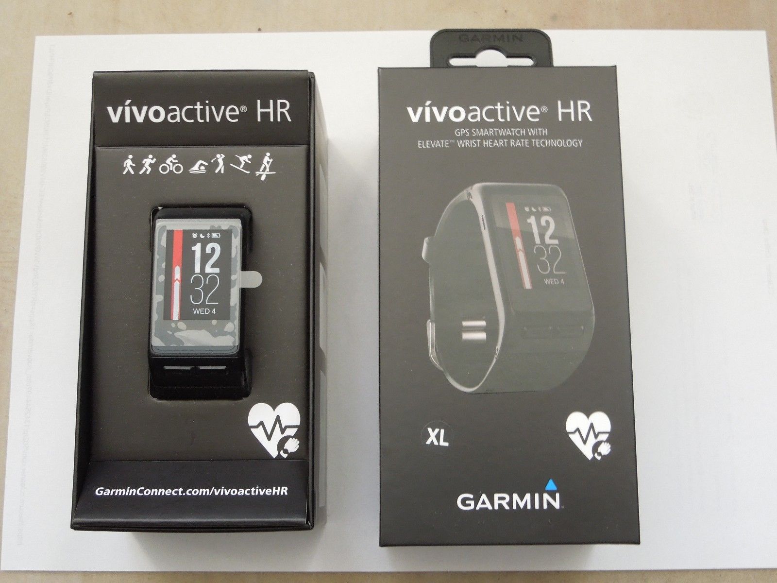 Garmin Vivoactive HR Gr. XL, Fitnessuhr mit GPS inkl. OVP , ca.6 Monate getragen