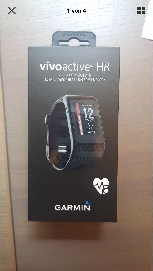 Garmin Vivoactive HR Sportuhr  - Schwarz in 04.18 getauscht von Garmin 