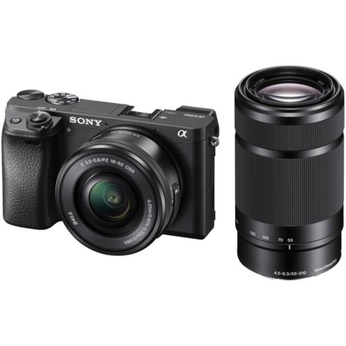 Sony Alpha ILCE-6300 mit 16-50mm f/3.5-5.6 Objektiv und  55-210mm f/4.5-6.3 OSS