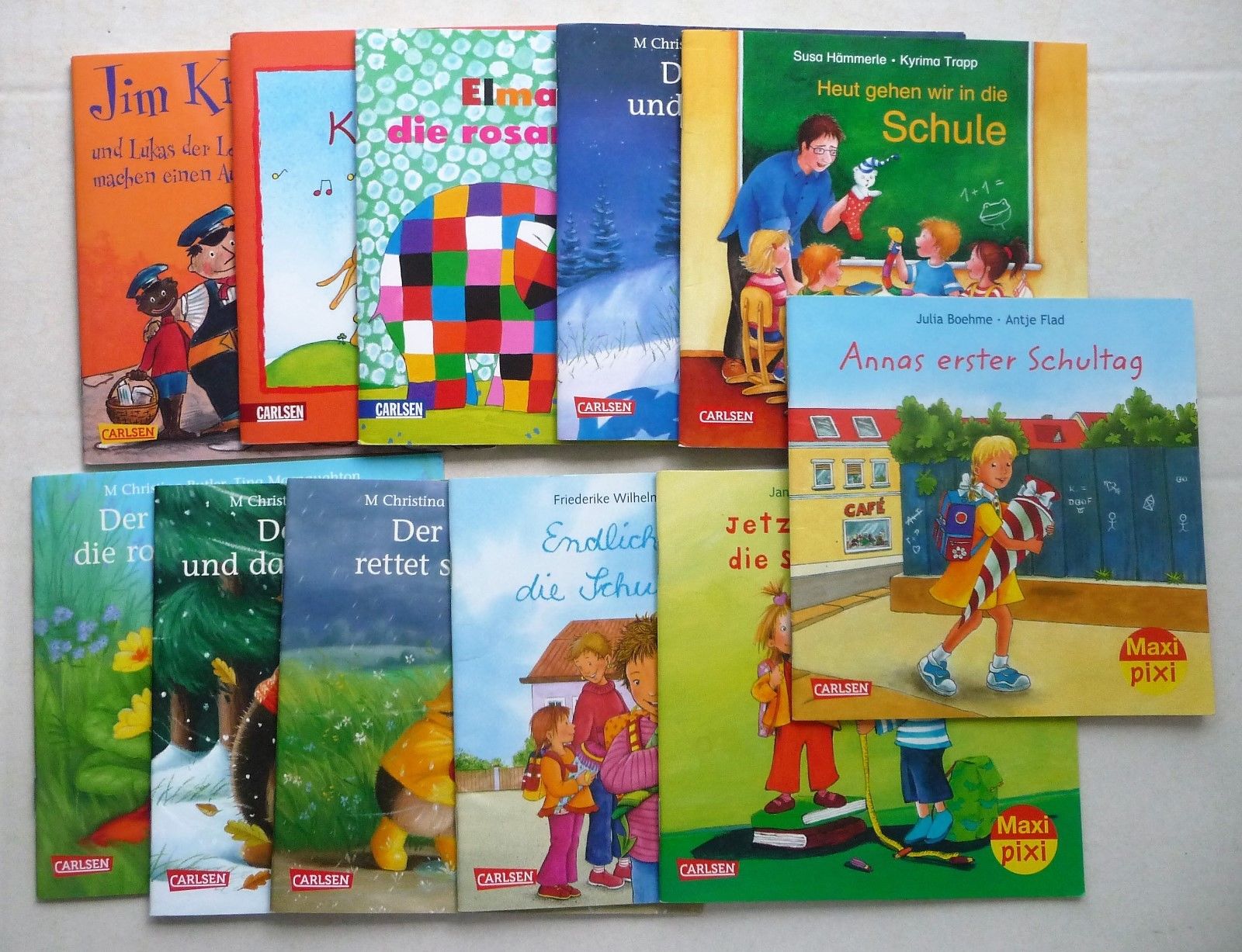 11 Bücher Maxi Pixi Erstleser Der kleine Igel Schule Elmar Jim Knopf Sehr Gut