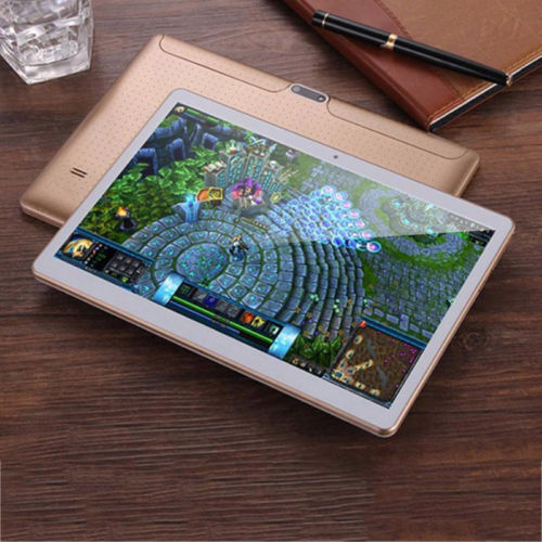 10,1'' OCTA CORE 64GB Dual SIM 3G WIFI Android 5.1 Ebook Tablets PC Handy Gold
