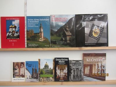 61 Bücher Bildbände Hefte Kirchen Klöster Abteien Kirchengeschichte Theologie