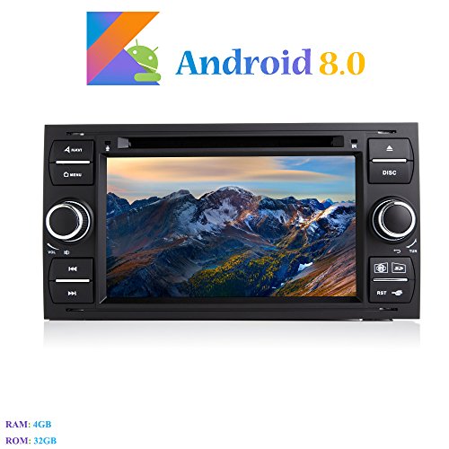 Android 8.0 Car Autoradio, Hi-azul In-dash 2 Din 8-Core 64Bit RAM 4G ROM 32G Car Radio 7