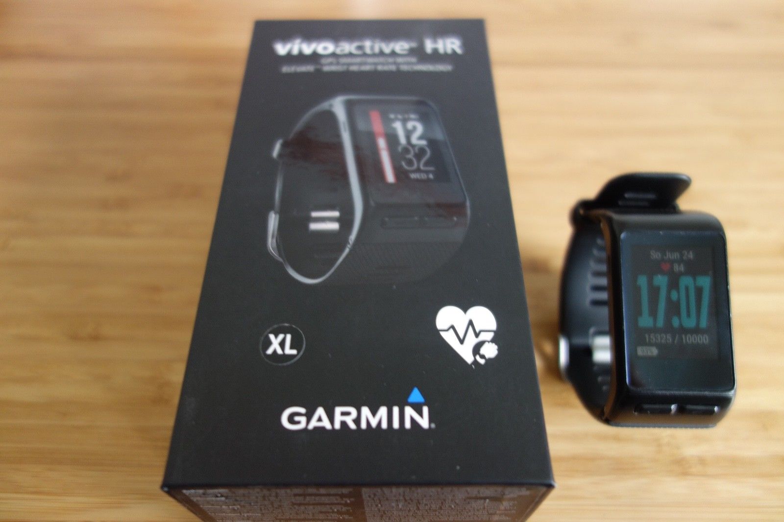 Garmin Vivoactive HR XL Sportuhr - Schwarz (kaum benutzt und gepflegt)
