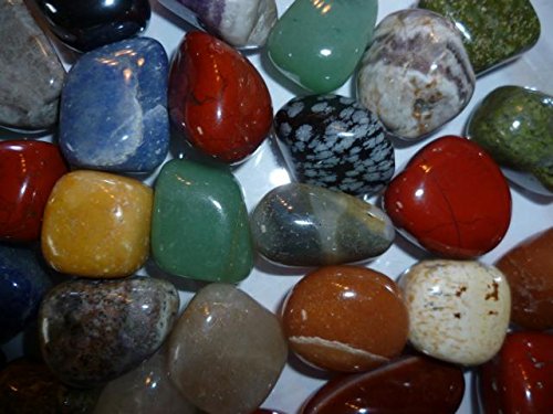 Edelsteine, Trommelsteine poliert, bunte Mischung, Größe ca. 2-3 cm, 500 g-Beutel