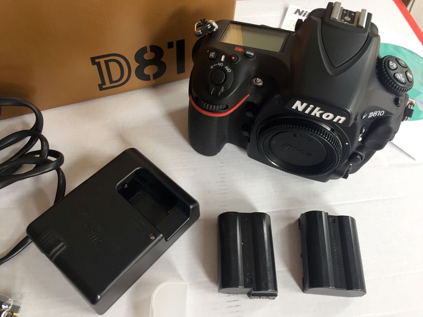 Nikon D D810 36.3MP Digitalkamera - Schwarz (Nur Gehäuse)