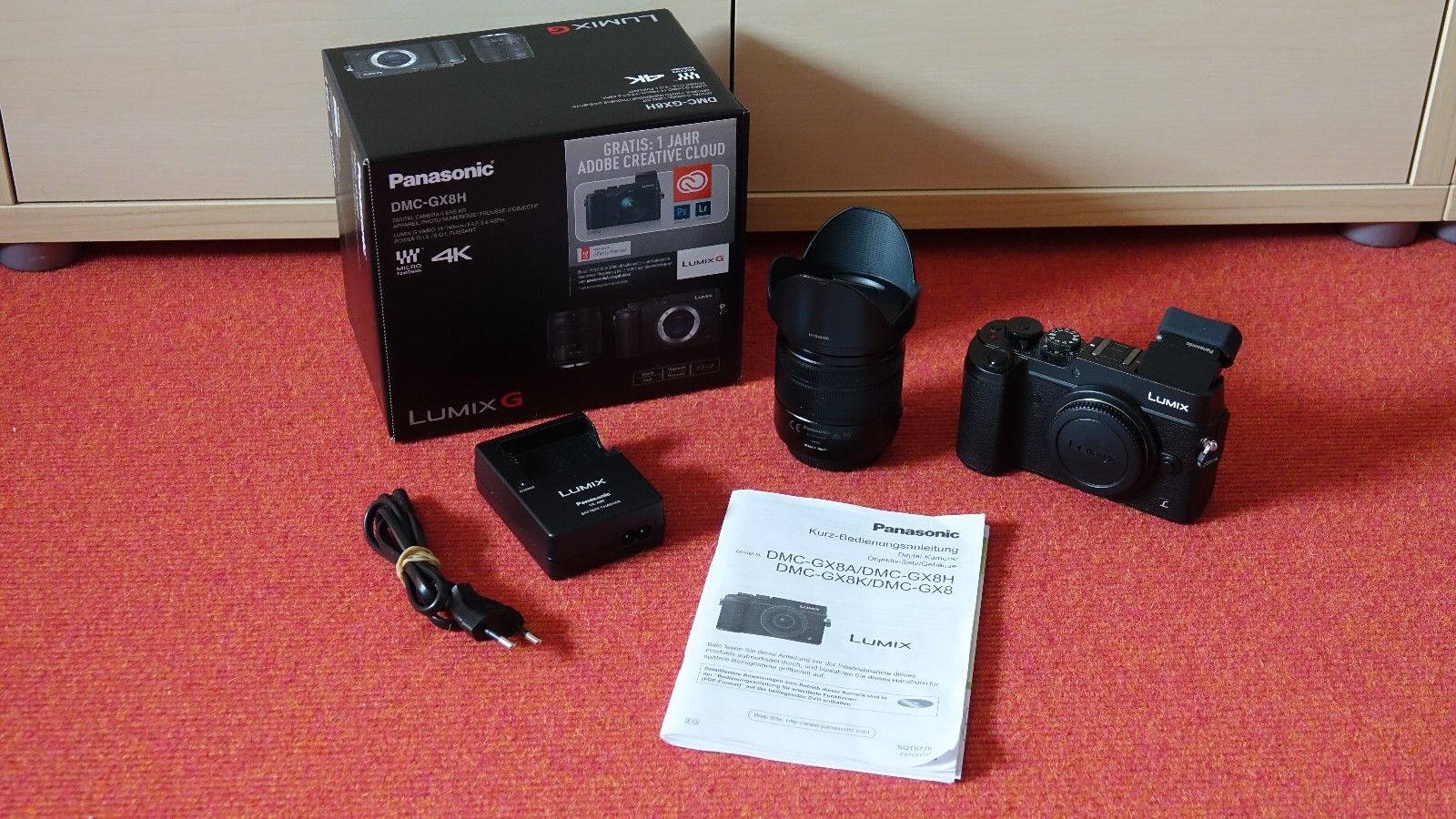Panasonic LUMIX GX8H  Digitalkamera mit Tele Lumix G Vario 14-140 3,5-5,6