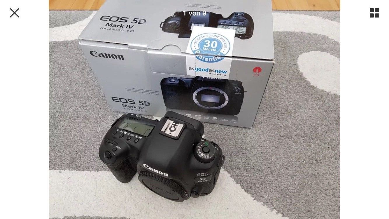 Canon EOS 5D Mark IV 30.4MP Digitalkamera 