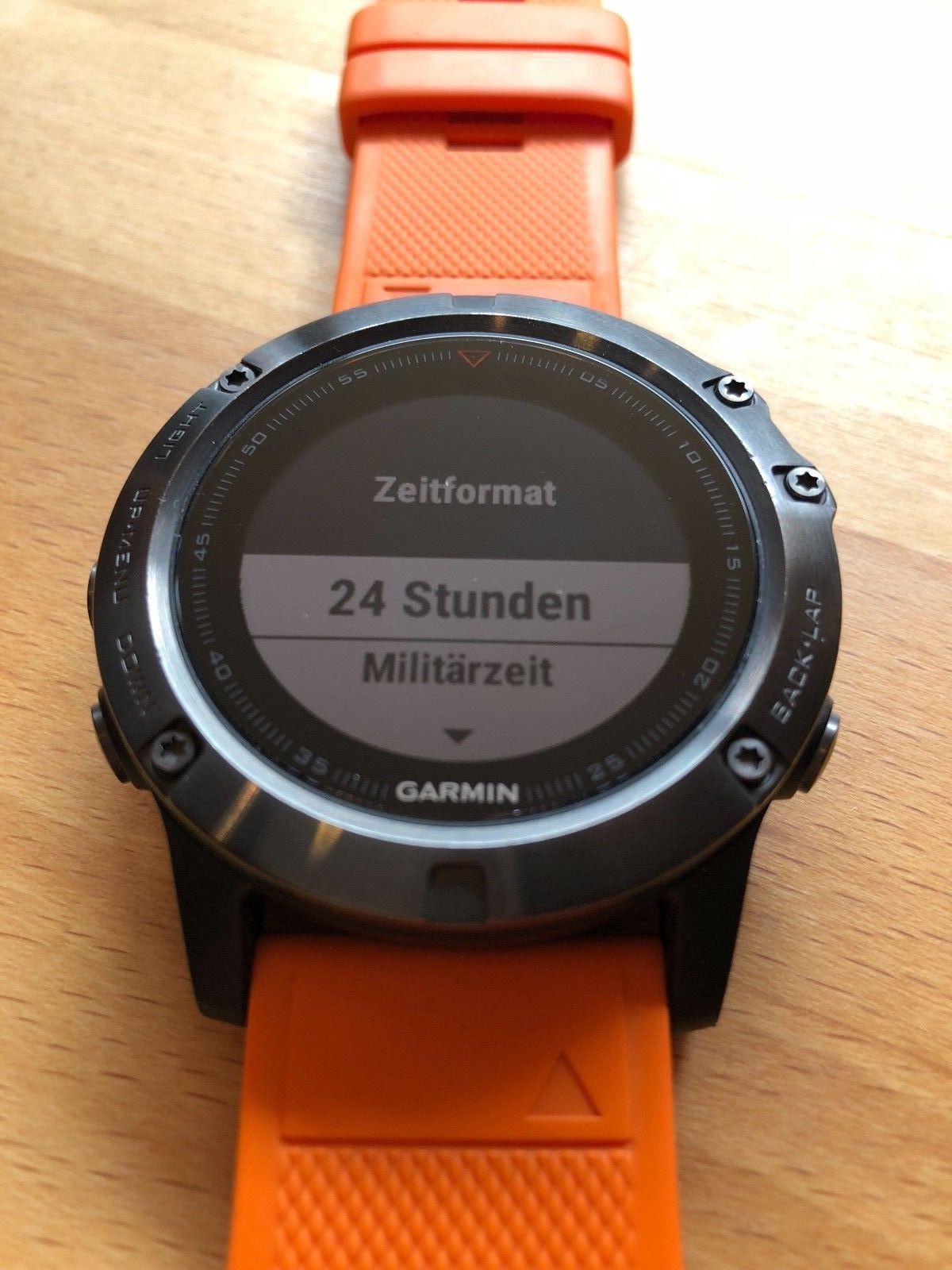 Garmin f?nix 5X GPS Multisport Smartwatch - Saphir/Grau mit Schwarz Armband