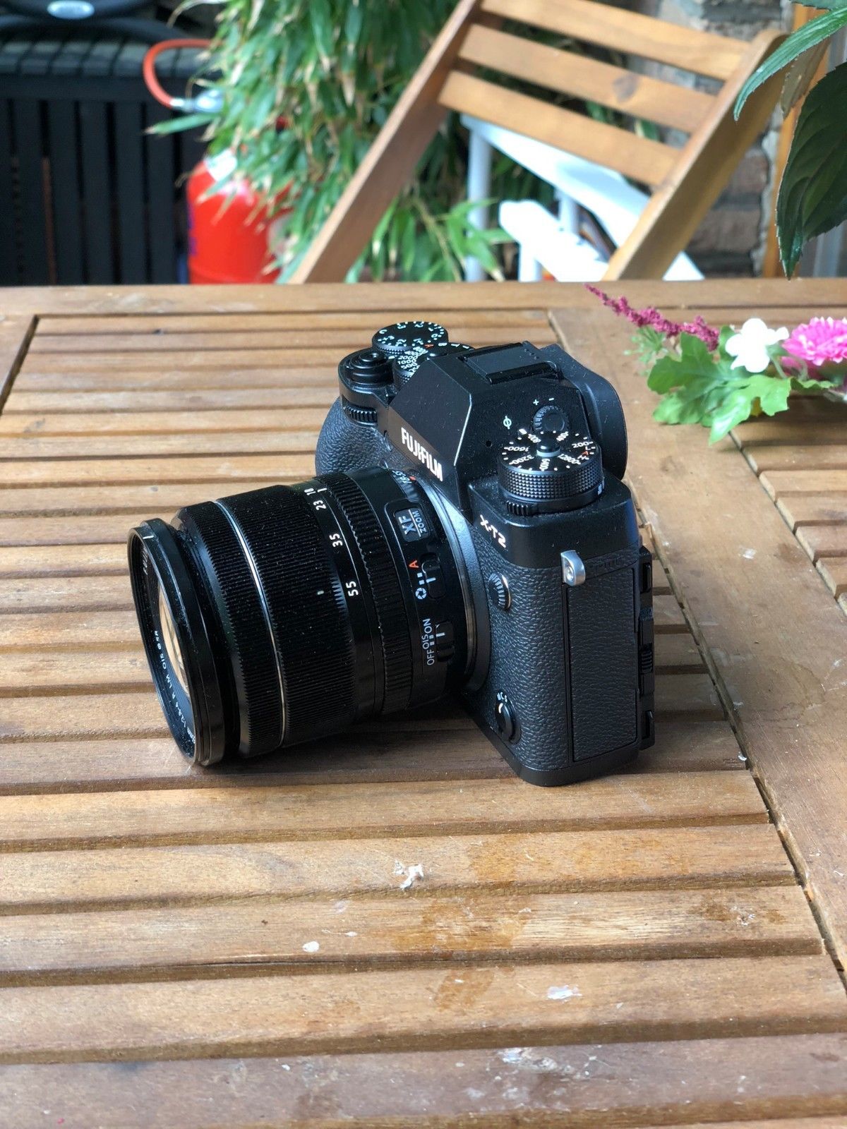 FUJIFILM X-T2 System Kamera mit FUJINON XF18-55mm F2,8-4 R LM OIS Zoom,Garantie