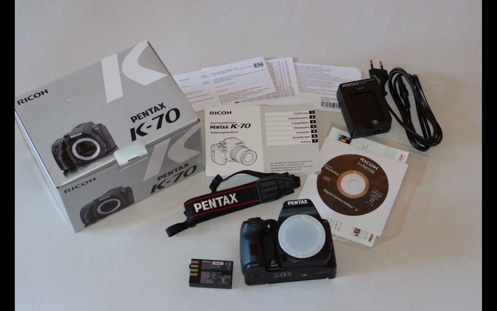 Pentax K K-70 24.2MP Digitalkamera - Schwarz
