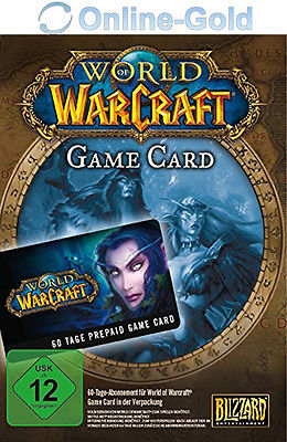 World of Warcraft Spielzeit 60 Tage - Battlenet 60 Tage WOW Gamecard Code NEU EU