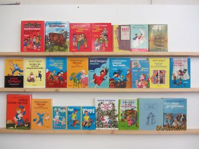 Astrid Lindgren 25 Bücher Kinderbücher Pipi Langstrumpf Karlsson vom Dach u.a.
