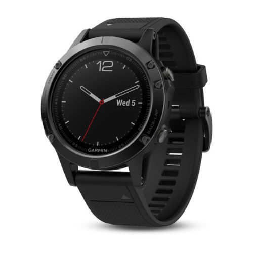 Garmin Fenix 5 Saphir 47mm GPS Smartwatch - schwarz