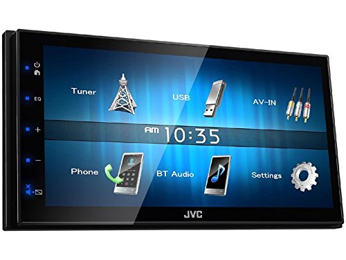 JVC Autoradio KW-M24BT 2 DIN Bluetooth Spotify mit Einbauset für VW Fox Lupo