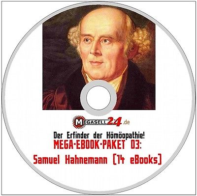 MEGA-EBOOK-PAKET 03 Samuel Hahnemann CD 14 eBooks über 10000 Seiten PDF WOW NEU