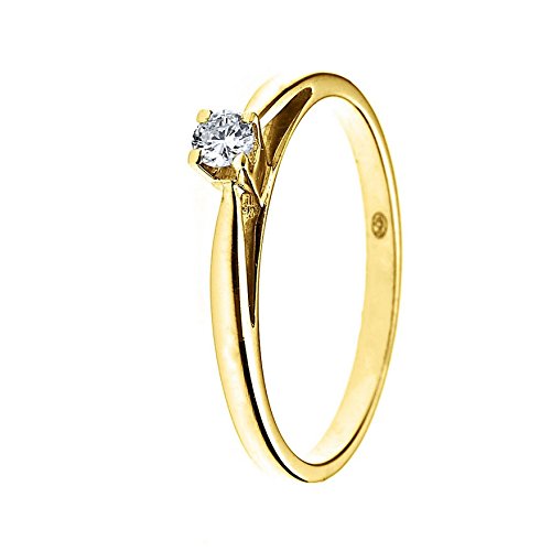 Diamonds & You Solitär-Ring 18 Kt Diamant 0,1 Karat Vendôme, T50 GLF-BJ SOLO - 010/50