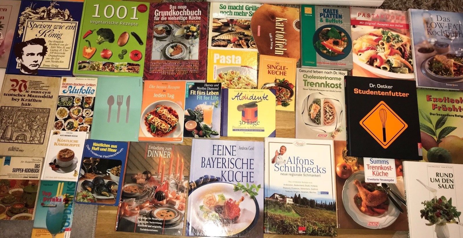 Büchersammlung 35x Kochbuch Kochen Vegetarisch Regional Gesund Konvolut Paket