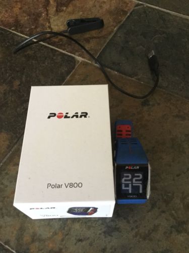 POLAR V800 Laufuhr, Blau, GPS Tracking, Marathon, Navigation, Lauftraining