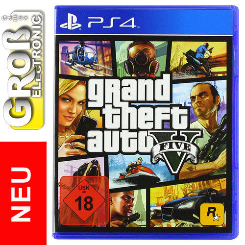 Grand Theft Auto V GTA 5 PS4 Playstation 4 18 DE USK 18 Deutsche Version NEU OVP