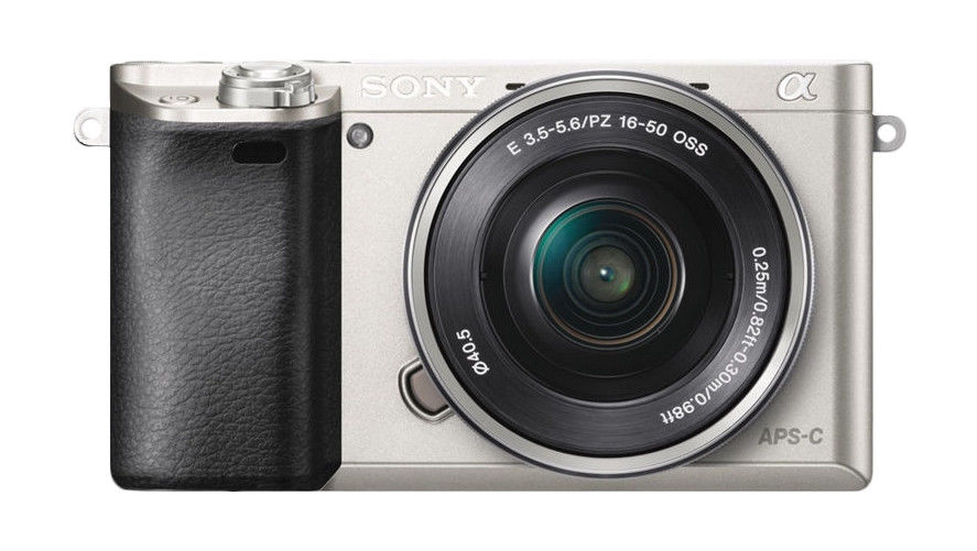 Sony Alpha 6000 24.3MP Spiegellose Systemkamera Silber 16-50mm Zoomobjektiv neu