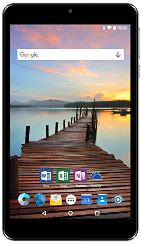 Odys Nova X7 Pro 17,8 cm (7 Zoll HQ Display) Tablet PC (Intel Atom x3-C3205RK, 1GB RAM, 8GB HDD, Android 6.0) schwarz Bonus Paket inkl. Silikonhülle und Displayschutzfolie, Office für Android