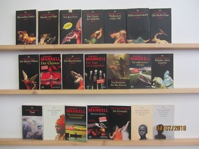 Henning Mankell 21 Bücher Romane Krimi Thriller Psychothriller  Top Titel 