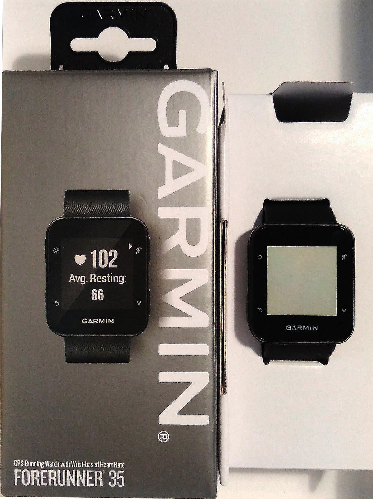 GARMIN Forerunner 35 GPS Laufuhr Smartwatch Herzfrequenzmessung Black * NEU