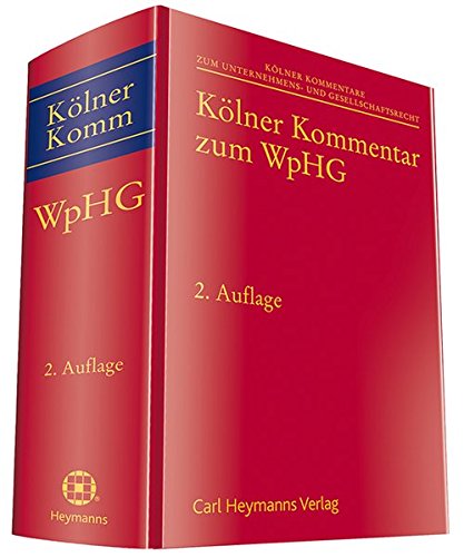 Kölner Kommentar zum WpHG (Kölner Kommentar zum Unternehmens- und Gesellschaftsrecht)