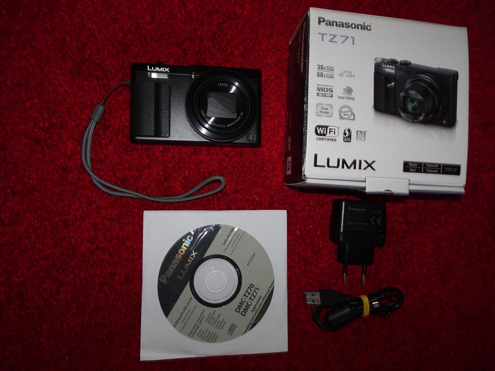 Panasonic LUMIX DMC-TZ71 12.1 MP Digitalkamera - Schwarz
