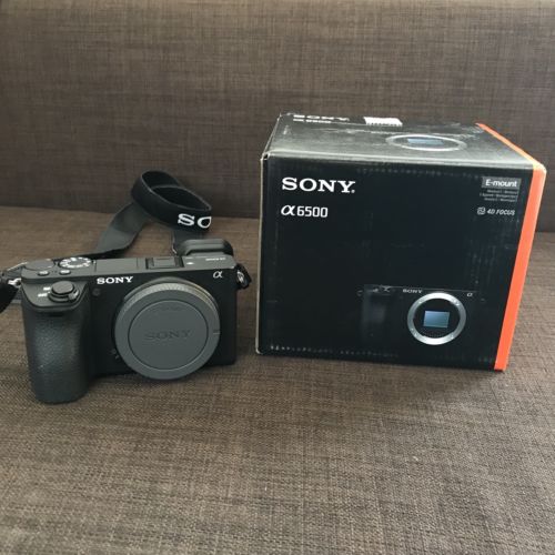 Sony Alpha ILCE a 6500 B + Garantie + OVP - Schwarz (Nur Gehäuse) Systemkamera