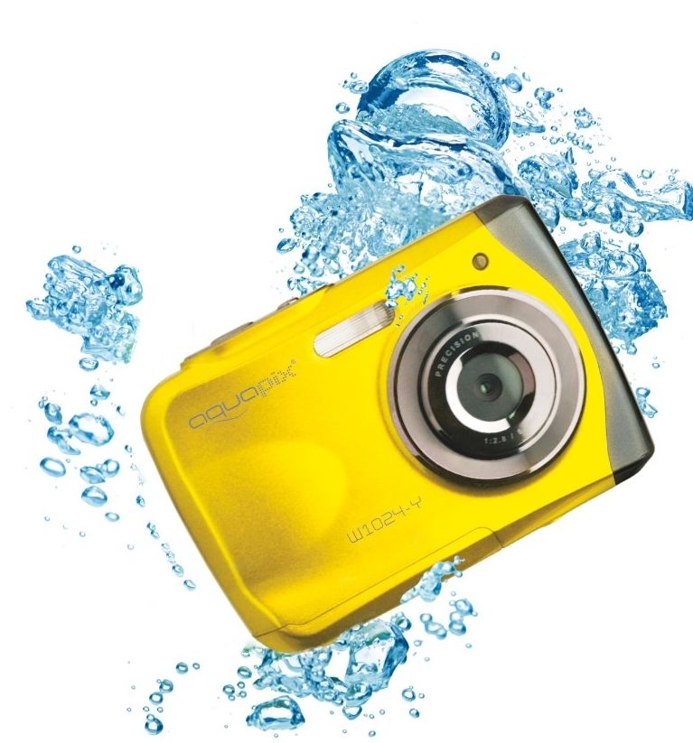 Easypix W1024 splash Unterwasserkamera Camcorder - gelb / 10MP / 3m / 2.4 TFT